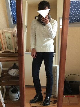 「SHIPS JET BLUE（シップスジェットブルー）のアイテム（ファッション雑貨）」を使った、らしーさん（メンズ・170cm）の秋コーディネート