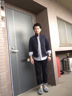 「JUNMEN（ジュンメン）のアイテム（ジャケット/アウター）」を使った、ノーリンさん（メンズ・165cm）の春コーディネート