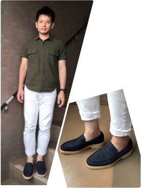 「VALUNI（ヴァルニ）のアイテム」を使った、ノーリンさん（メンズ・165cm）の秋コーディネート