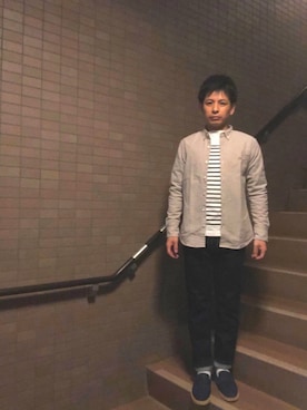 「VALUNI（ヴァルニ）のアイテム」を使った、ノーリンさん（メンズ・165cm）の冬コーディネート