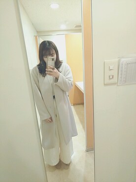 「NANO universe（ナノユニバース）のアイテム（その他アウター）」を使った、あすちんさん（レディース・154cm）の春コーディネート