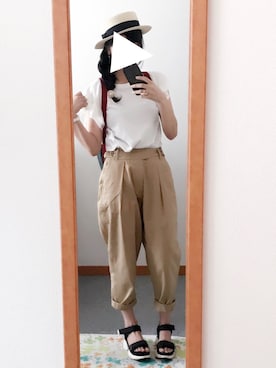 「ちょこみー」｜しちこさん（レディース・158cm）の夏コーディネート