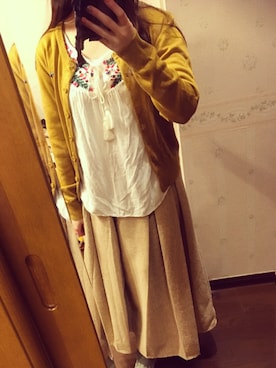 「SWIMMER（SWIMMER）のアイテム（トップス）」を使った、nanaさん（レディース・155cm）の冬コーディネート