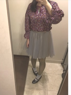 「授業」｜nanaさん（レディース・155cm）の春コーディネート