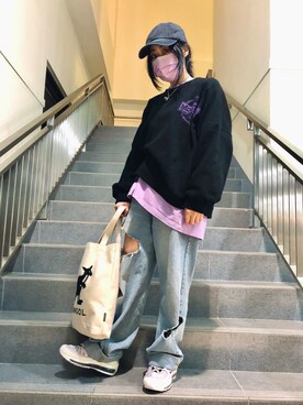 「holiday」｜「アイテム（アクセサリー）」を使った、Kim さん（レディース・160cm）の冬コーディネート