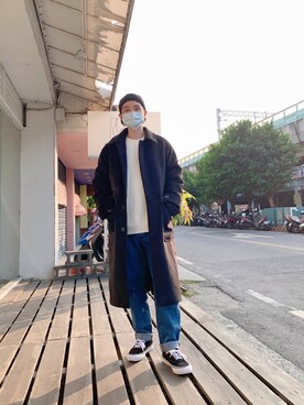 「VANS（バンズ）のアイテム（その他シューズ）」を使った、WKSさん（メンズ・165cm）の冬コーディネート