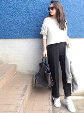 「UNIQLO（ユニクロ）のアイテム（ブルゾン）」を使った、shino◡̈*❤︎さん（レディース・154cm）の冬コーディネート