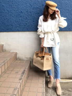 shino◡̈*❤︎さん(レディース・154cm)の春コーディネート