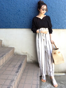 「J.FERRY（ジェイフェリー）のアイテム（パンツ）」を使った、shino◡̈*❤︎さん（レディース・154cm）の春コーディネート
