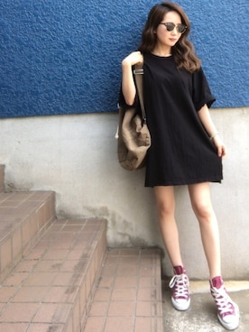 shino◡̈*❤︎さん（レディース・154cm）の夏コーディネート