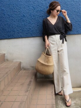 shino◡̈*❤︎さん（レディース・154cm）の夏コーディネート