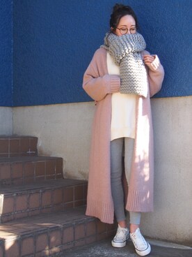 shino◡̈*❤︎さん（レディース・154cm）の冬コーディネート