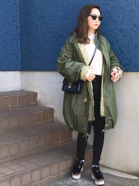 shino◡̈*❤︎さん（レディース・154cm）の冬コーディネート