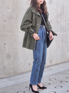 shino◡̈*❤︎さん（レディース・154cm）の春コーディネート