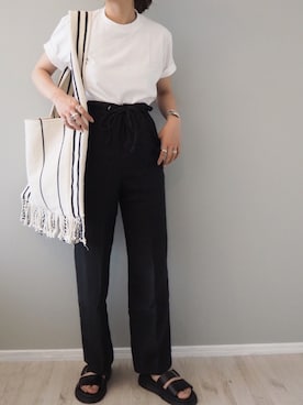 「UNITED ARROWS（ユナイテッドアローズ）のアイテム（チョーカー）」を使った、shino◡̈*❤︎さん（レディース・154cm）の夏コーディネート