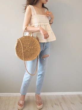 shino◡̈*❤︎さん(レディース・154cm)の夏コーディネート