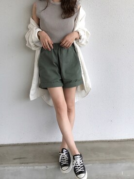shino◡̈*❤︎さん（レディース・154cm）の夏コーディネート