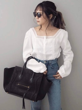 shino◡̈*❤︎さん(レディース・154cm)の春コーディネート