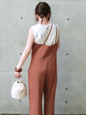 「LAULEN（ローレン）のアイテム（サロペット/オーバーオール）」を使った、shino◡̈*❤︎さん（レディース・154cm）の春コーディネート