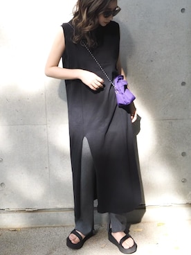 「Teva（テバ）のTeva / プラットフォーム ユニバーサル（サンダル）」を使った、shino◡̈*❤︎さん（レディース・154cm）の夏コーディネート