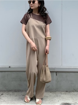「LAULEN（ローレン）のアイテム（サロペット/オーバーオール）」を使った、shino◡̈*❤︎さん（レディース・155cm）の夏コーディネート