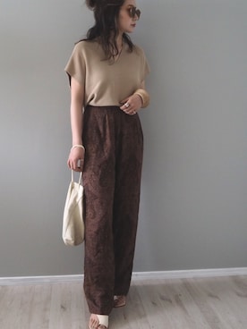 「RIBOU（リボウ）のアイテム」を使った、shino◡̈*❤︎さん（レディース・154cm）の夏コーディネート