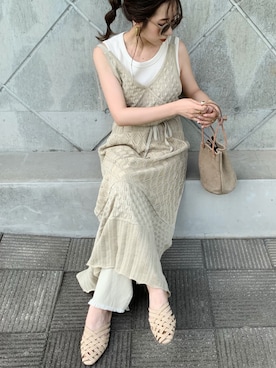 shino◡̈*❤︎さん（レディース・154cm）の夏コーディネート