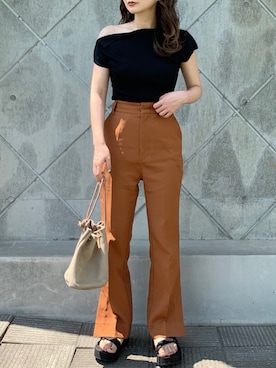 「Teva（テバ）のTeva / プラットフォーム ユニバーサル（サンダル）」を使った、shino◡̈*❤︎さん（レディース・154cm）の夏コーディネート