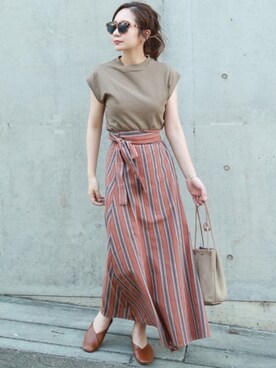 shino◡̈*❤︎さん（レディース・154cm）の夏コーディネート