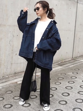 「LAULEN（ローレン）のアイテム」を使った、shino◡̈*❤︎さん（レディース・154cm）の秋コーディネート