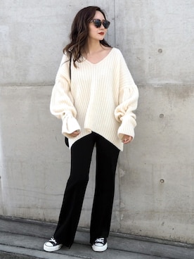 shino◡̈*❤︎さん（レディース・154cm）の秋コーディネート