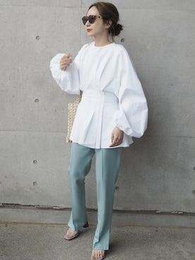 shino◡̈*❤︎さん（レディース・154cm）の春コーディネート