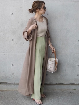 shino◡̈*❤︎さん（レディース・154cm）の春コーディネート