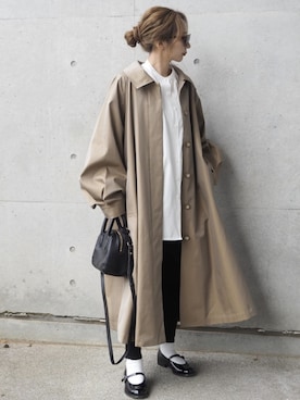 「manonfripes（マノンフリップ）のアイテム」を使った、shino◡̈*❤︎さん（レディース・154cm）の春コーディネート