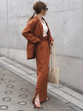 shino◡̈*❤︎さん（レディース・154cm）の春コーディネート