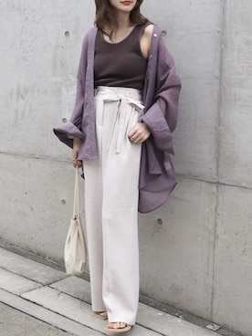 shino◡̈*❤︎さん（レディース・154cm）の春コーディネート