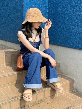 「suicoke（スイコック）のアイテム」を使った、shino◡̈*❤︎さん（レディース・154cm）の夏コーディネート