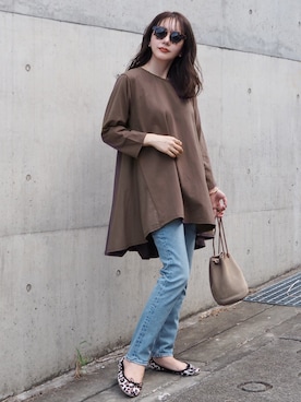 shino◡̈*❤︎さん（レディース・154cm）の夏コーディネート