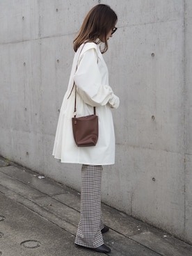 「STUDIOUS（ステュディオス）のアイテム（ブーツ）」を使った、shino◡̈*❤︎さん（レディース・154cm）の秋コーディネート