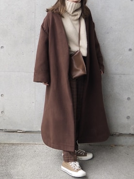 「ap retro（アプレトロ）のアイテム（ジャケット/アウター）」を使った、shino◡̈*❤︎さん（レディース・154cm）の秋コーディネート