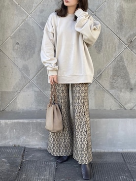 「STUDIOUS（ステュディオス）のアイテム（ブーツ）」を使った、shino◡̈*❤︎さん（レディース・154cm）の秋コーディネート