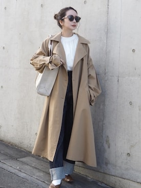「Libra Cue（リブラ キュー）のアイテム（ジャケット/アウター）」を使った、shino◡̈*❤︎さん（レディース・154cm）の冬コーディネート