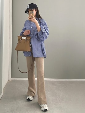 shino◡̈*❤︎さん（レディース・154cm）の春コーディネート