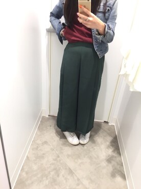 「ウィンドウペン」｜「アイテム（デニムジャケット）」を使った、Rosey.🌹 Mさん（レディース・152cm）の春コーディネート