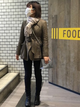 「ebony」｜peepさん（レディース・160cm）の冬コーディネート