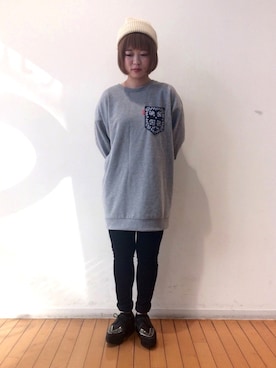 「Rodeo Crowns（ロデオクラウンズ）のアイテム（ワンピース/ドレス）」を使った、14+ あべのHOOP店 スタッフさん（レディース・158cm）の秋コーディネート