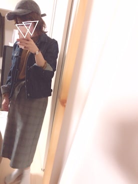 「フリルネック」｜「アイテム（ブルゾン）」を使った、ユズルさん（レディース・150cm）の秋コーディネート