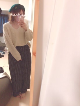 「レースタンク」｜「アイテム（ハンチング/ベレー帽）」を使った、ユズルさん（レディース・150cm）の秋コーディネート