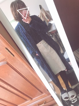 「白スカート」｜「アイテム（その他アウター）」を使った、ユズルさん（レディース・150cm）の春コーディネート