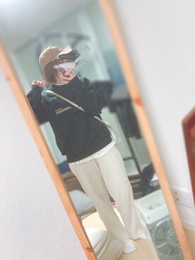 「キャップ×メガネ」｜「アイテム（その他）」を使った、ユズルさん（レディース・150cm）の春コーディネート